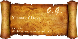 Oltean Gitta névjegykártya
